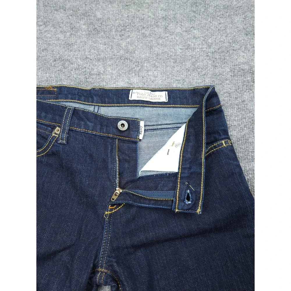 POLO Jeans Co. Bootcut Jeans Women's 8 Short Dark Wash Blue Stretch KELLY